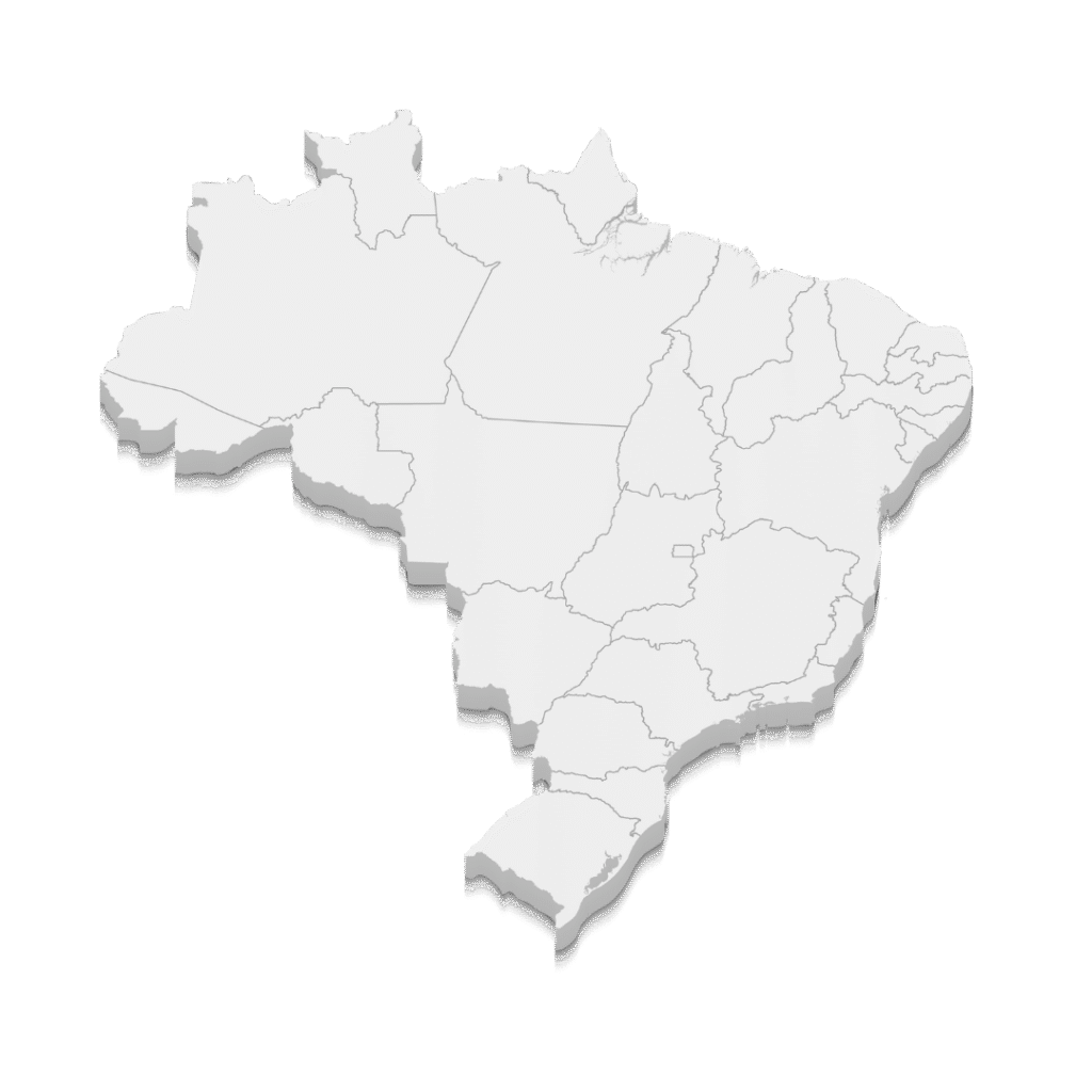 mapa no Brasil